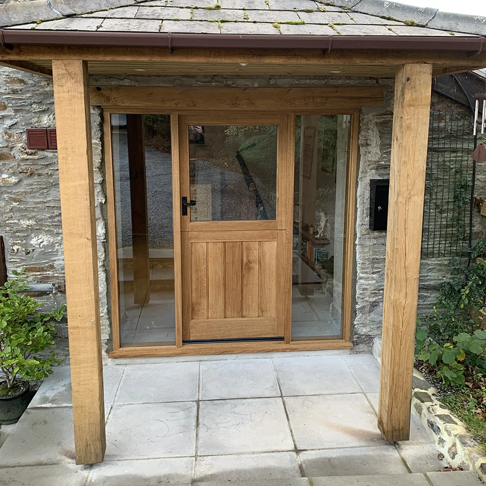 Oak front door for property in Ermington, Devon